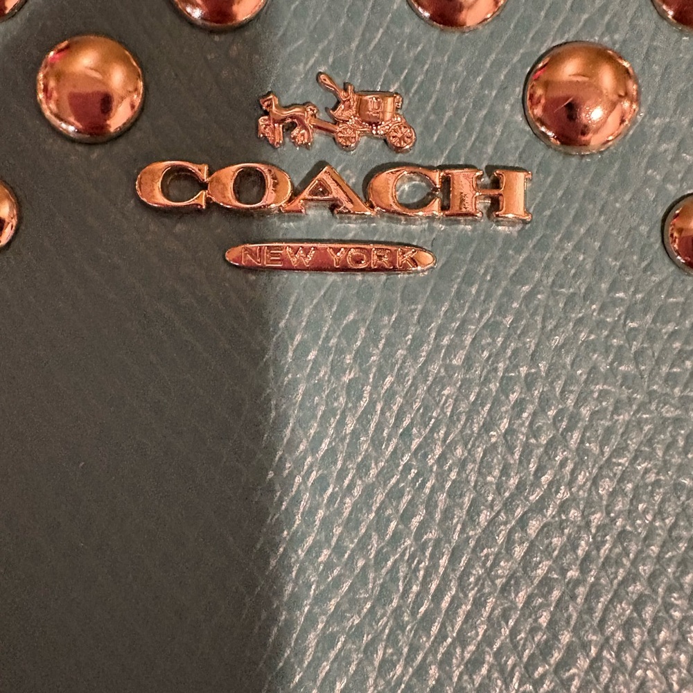 Authentic Coach Studded Quinn Mini Crossbody Bag - Picture 3 of 10